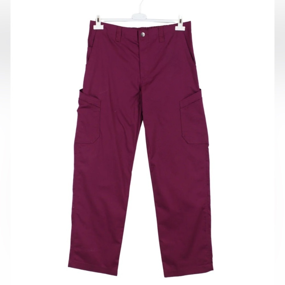 NWTW Carhartt Ripstop Men’s Multi-Cargo Scrub Pants Burgundy C54108 Size M